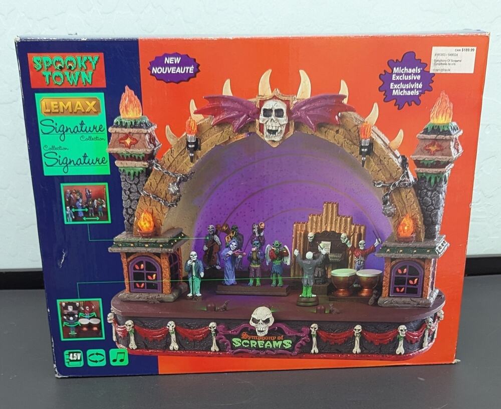 Lemax Spooky Town Symphony of Screams, Lights, Sound & Animated Collectible Big!